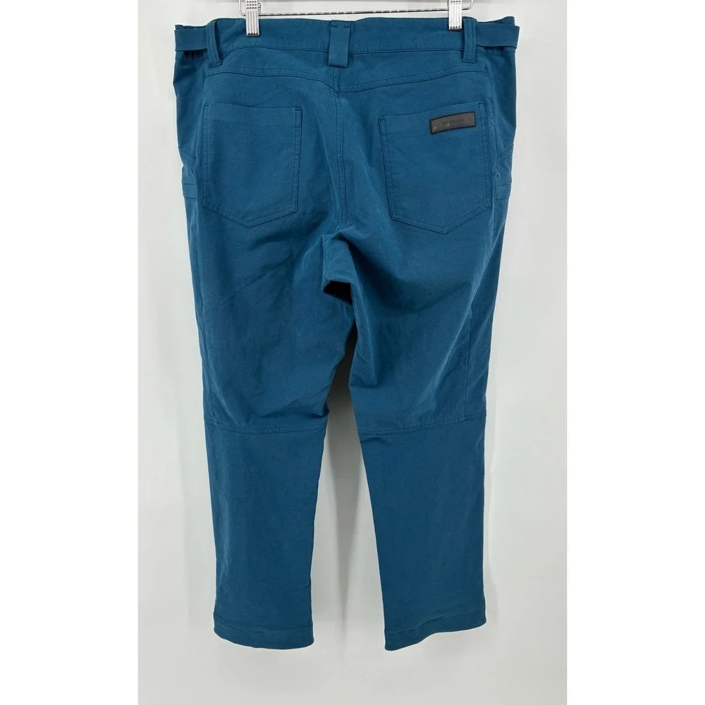 Mens 36x 30 Ten Thousand‎ Utility Pants Blue Nylon Blend Stretch